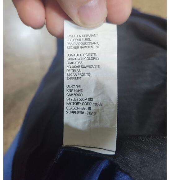 Stafford 365 All-Temp Comforts Straight-Fit Performance Mens Pants 36x30 Blue - Picture 8 of 8